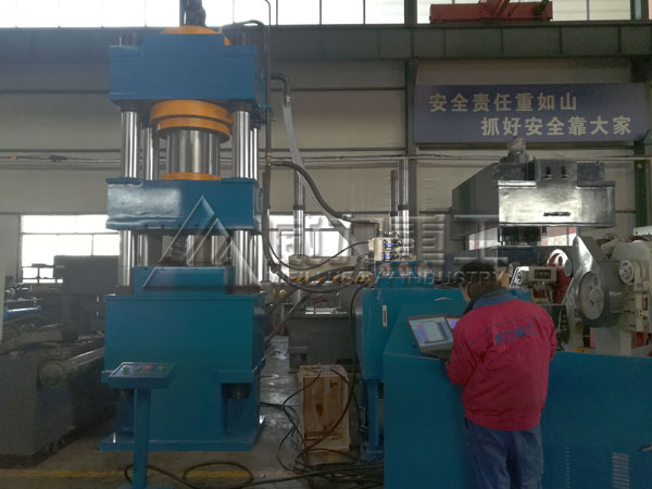 630噸舔鹽壓型液壓機(伺服系統精度高噪音低)