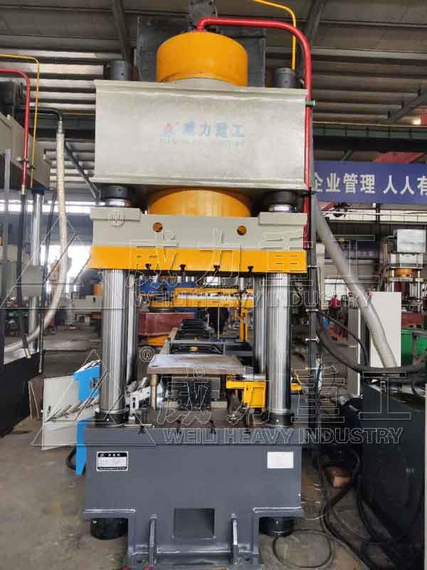500噸錨桿托盤液壓機(jī)剪切、沖孔、壓型一次完成